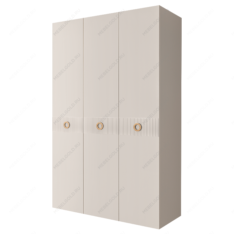 Шкаф 3-х дверный Bogemia Fillini (Слоновая кость/Золото) БМШ2/3(Fi)