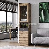 Лобня - Шкаф с витриной Джаггер 1V1D1SN