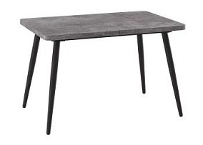 Стол Бьерн (R)-120 (Дымчатая керамика/Черный) 120(160)х80
