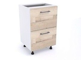 Стол с ящиками СЯ-50 (2), Дублин (500*470*820) Дуб галифакс белый, 21620