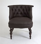 Кресло Бархат (темный тон/кожзам 1 шоколад) | изображение 1