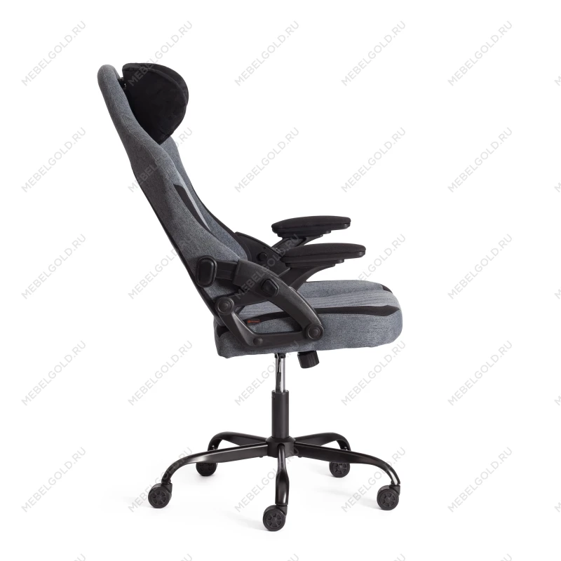 Компьютерное кресло iWolf, ткань, черный/серый | изображение 2