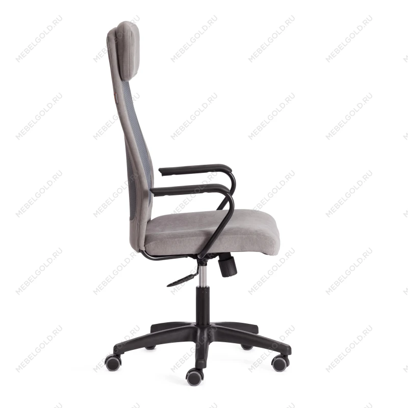 Кресло PROFIT (мп), флок/ткань, серый, 29/W-12 | изображение 1