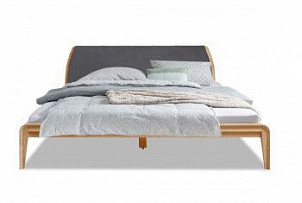 Кровать Монблан, без основания, без матраса, (1600x2000), бейц-масло, Enjoy 24 Graphite