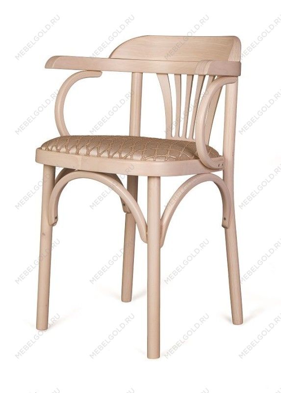 Стул Венский Михаэль мягкий (беленый дуб, ткань 1 beige) | изображение 1