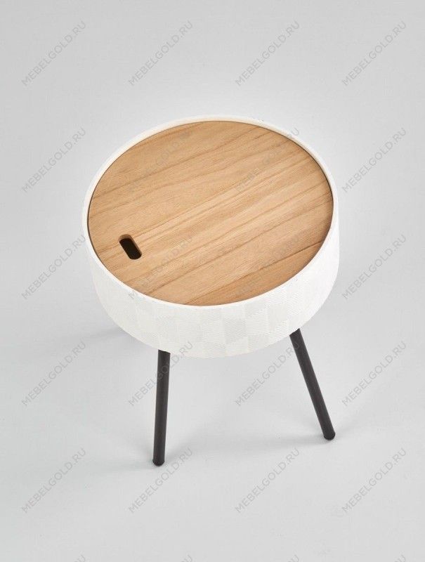 Стол журнальный Halmar AURA (белый матовый) | изображение 1