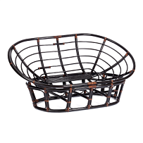 Диван MAMASAN/МАМАСАН 23/02 W/без подушки, 169х102х80 см, Antique brown (античный черно-коричневый)