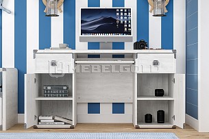 Лобня - Стол письменный Индиана JBIU2D2S сосна каньон