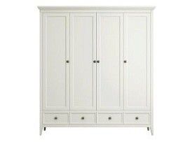 Шкаф четырехстворчатый Manhattan (Молочный)