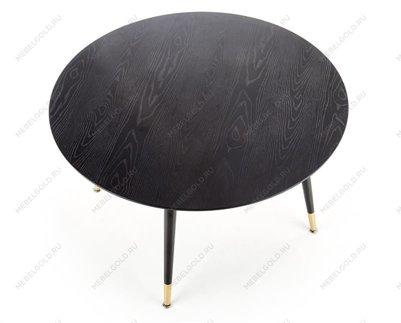Стол обеденный Halmar EMBOS (черный/черный, золотой) | изображение 1