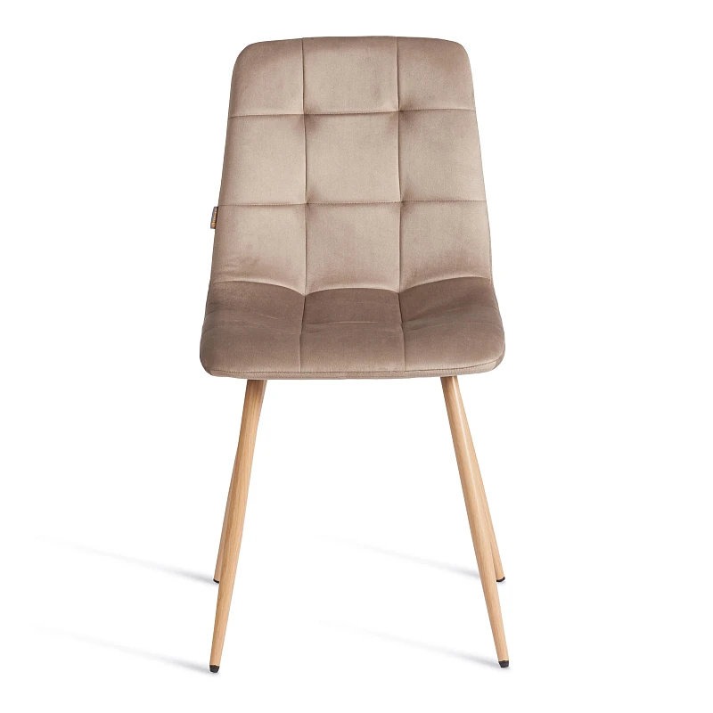 Стул CHILLY (mod. JSC-220), Велюр/металл, 44,5х52,5х88 см, Beige (бежевый) HLR8 / натуральный | изображение 4