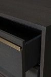Тумба прикроватная Сидней 2 ящика, дуб графит | изображение 6