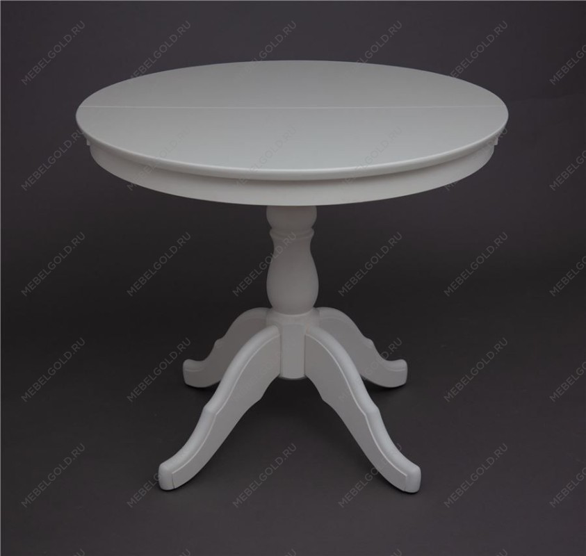 Стол обеденный Круглый-0090 (белая эмаль) | изображение 1
