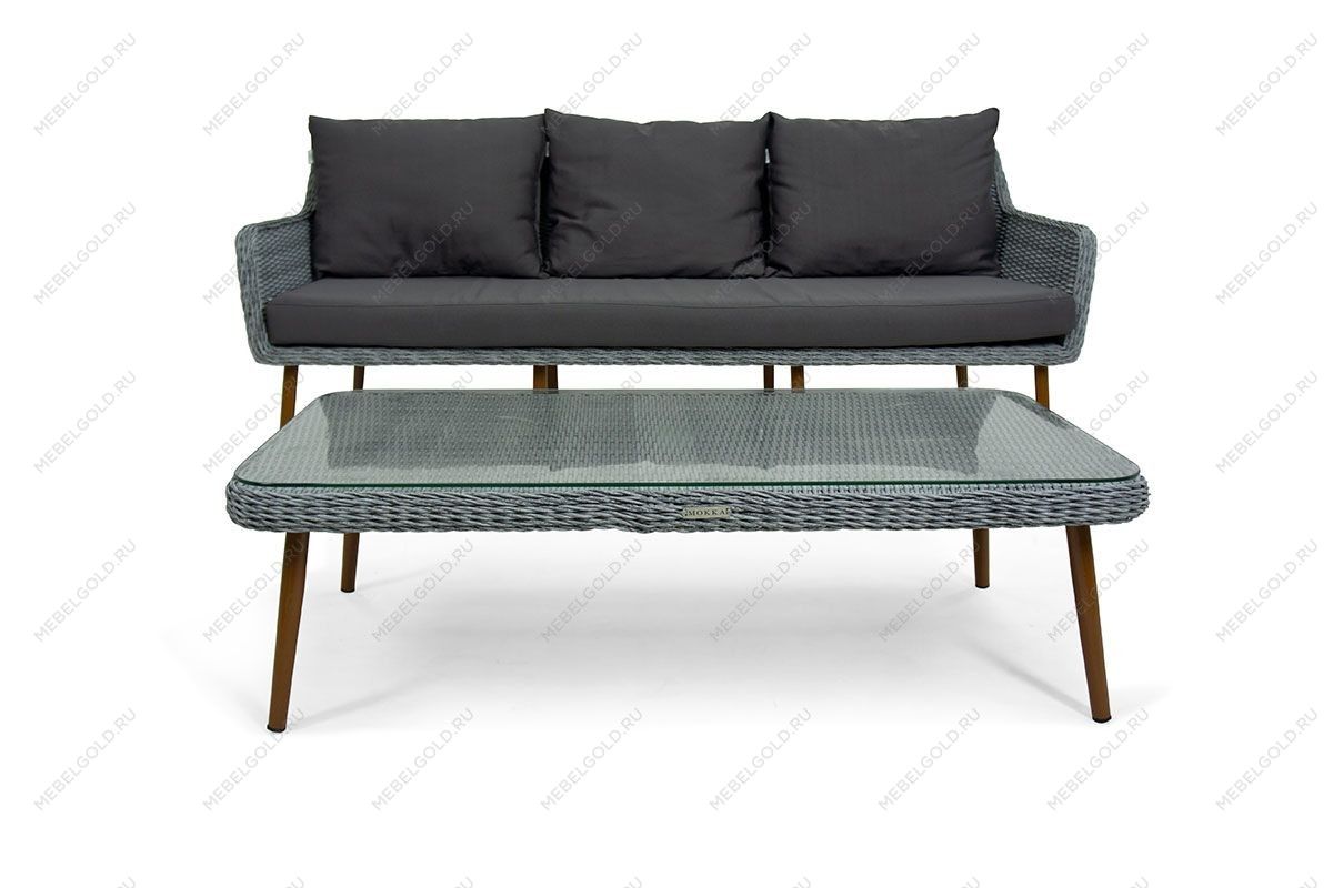 Комплект плетеной мебели MOKKA RIMINI (стол кофейный, 2 кресла, софа 3 х-местная) | изображение 13