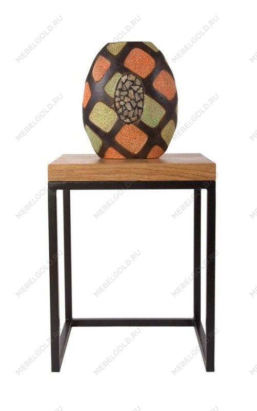 Стол кофейный Лайтборт Loft (Дуб/каркас чёрный) | изображение 4