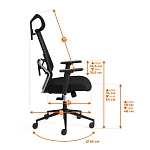 Компьютерное кресло Matrix, grey ткань, черный | изображение 24