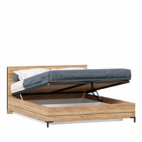 Кровать двуспальная 1600 с подъемным механизмом Норд (Дуб Золотой)