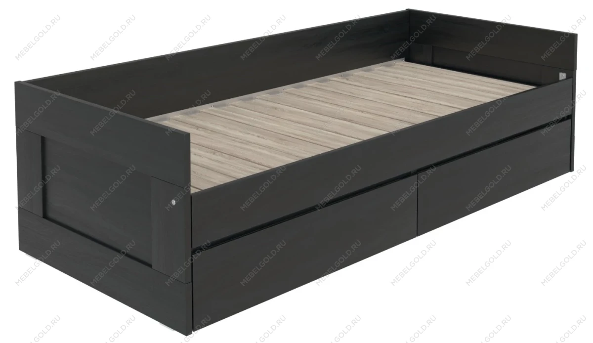 БРИМНЭС / СИРИУС Кровать двуспальная раздвижная ИКЕА / IKEA шириной 80(160) см, Венге