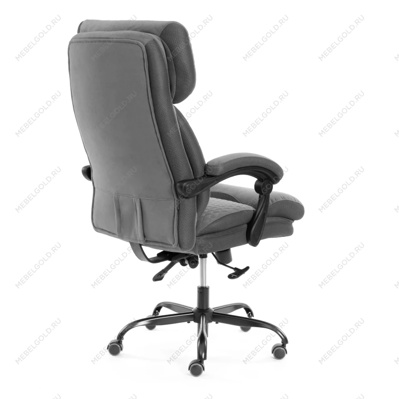 Кресло Chief metalBL, велюр/ткань, серый, 29/TW-12 | изображение 3