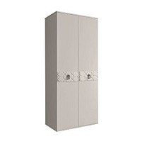 Шкаф 2-х дверный Bogemia Farfalle (Шелк/Хром) БМШ2/2(Fa)