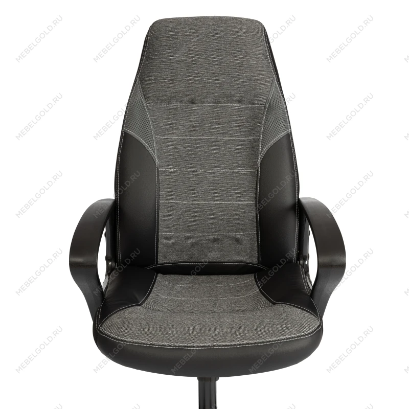 Кресло INTER (24), кож/зам/ткань, черный/серый, 36-6/207/TW-12/TW-11 | изображение 5