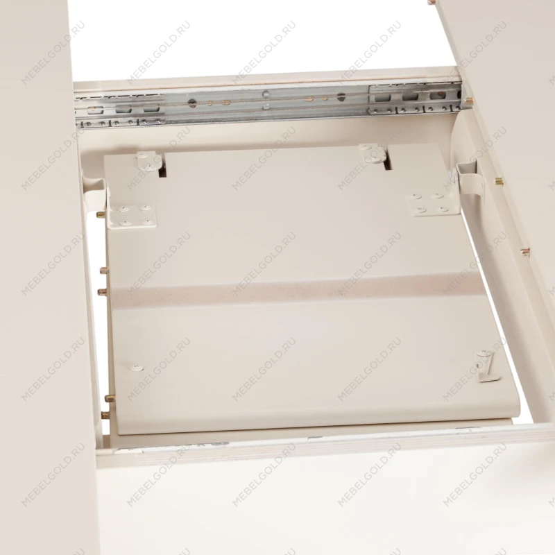 Стол DIAMANTE круглый, бук, мдф, шпон дуба, 100 х 100+30 х 75 см, Ivory white | изображение 11