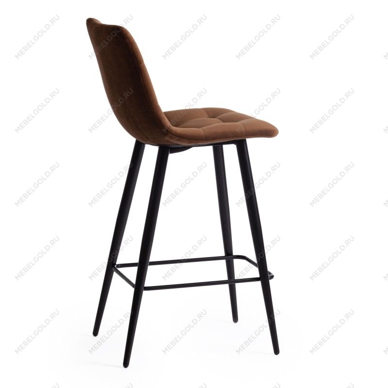Стул полубарный CHILLY (mod. 7095пб) коричневый barkhat 11/черный | изображение 2