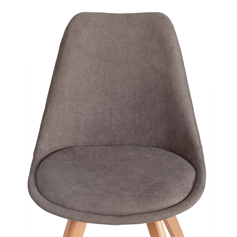 Стул TULIP SOFT (mod. 053V), дерево/пластик/ткань, 49,5 x 54,5 x 84 см, Серый (Grey) LY1701-26 | изображение 5