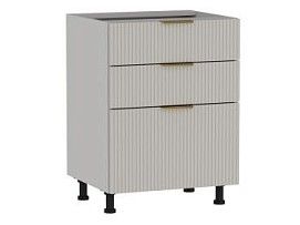 Стол с ящиками СЯ-60 (176/356), Монза (600*523*820) Экокожа Бежевый, 23119