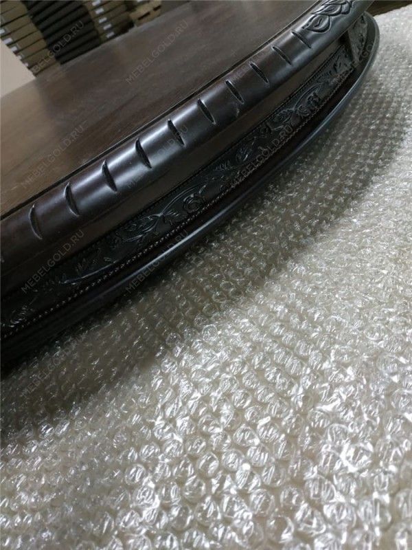 Стол АЗИЯ-М (Матовый лак/Темный орех/патина черная) 106х160х200х240 | изображение 1