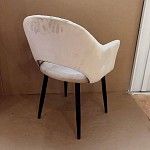 м. Римская - Стул Белладжио бежевый бархат ножки черные | изображение 9