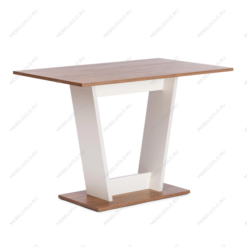 Стол обеденный TIBI L нераздвижной, ЛДСП (18 мм), 68,6 х 110 х 75 см, Дуб Канзас/Пепел