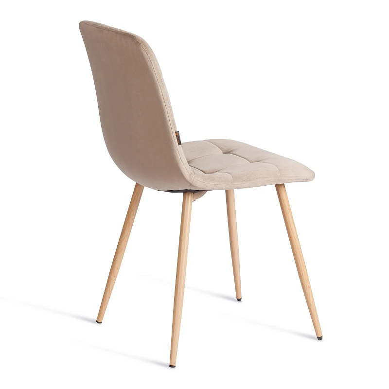 Стул CHILLY (mod. JSC-220), Велюр/металл, 44,5х52,5х88 см, Beige (бежевый) HLR8 / натуральный | изображение 2