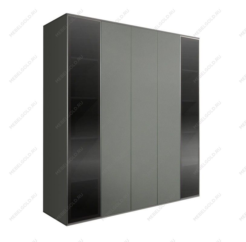 Шкаф 5-ти дв. Bogemia Air (Серый/Серебро) БМШ2/5(2)