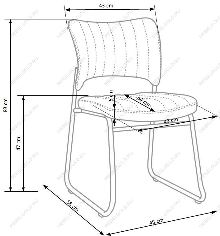 Стул кухонный Halmar RAPID (черный) | изображение 3