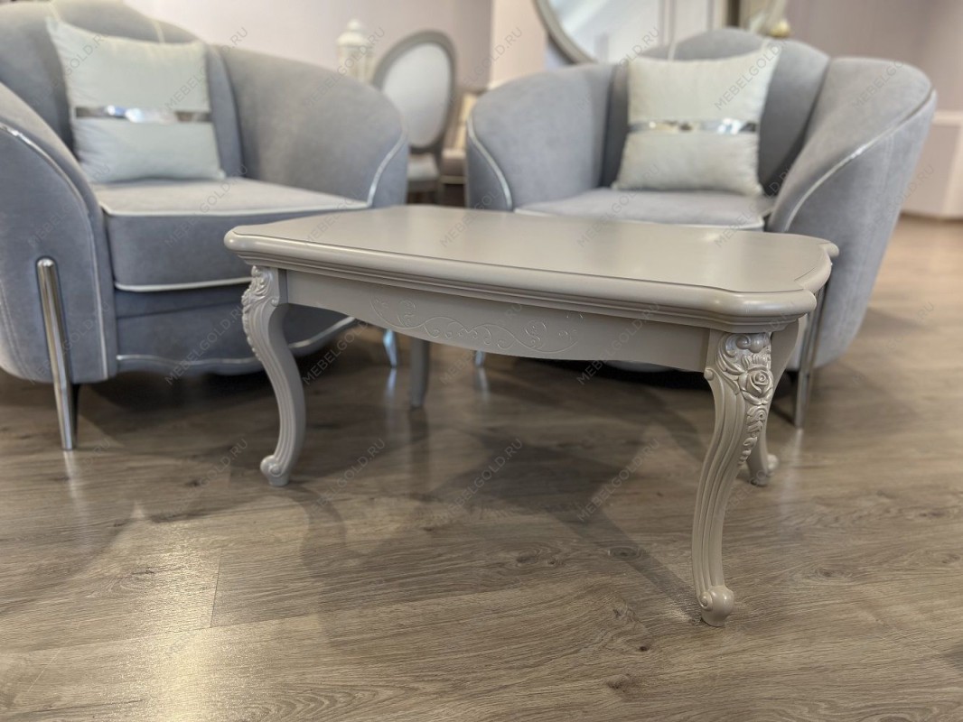 Столик прямоугольный Мокко серый камень | изображение 1