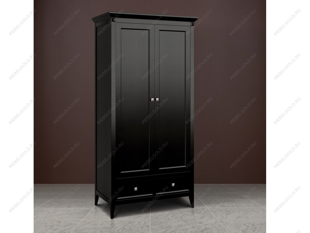 Шкаф двухстворчатый Manhattan (Черный) | изображение 2