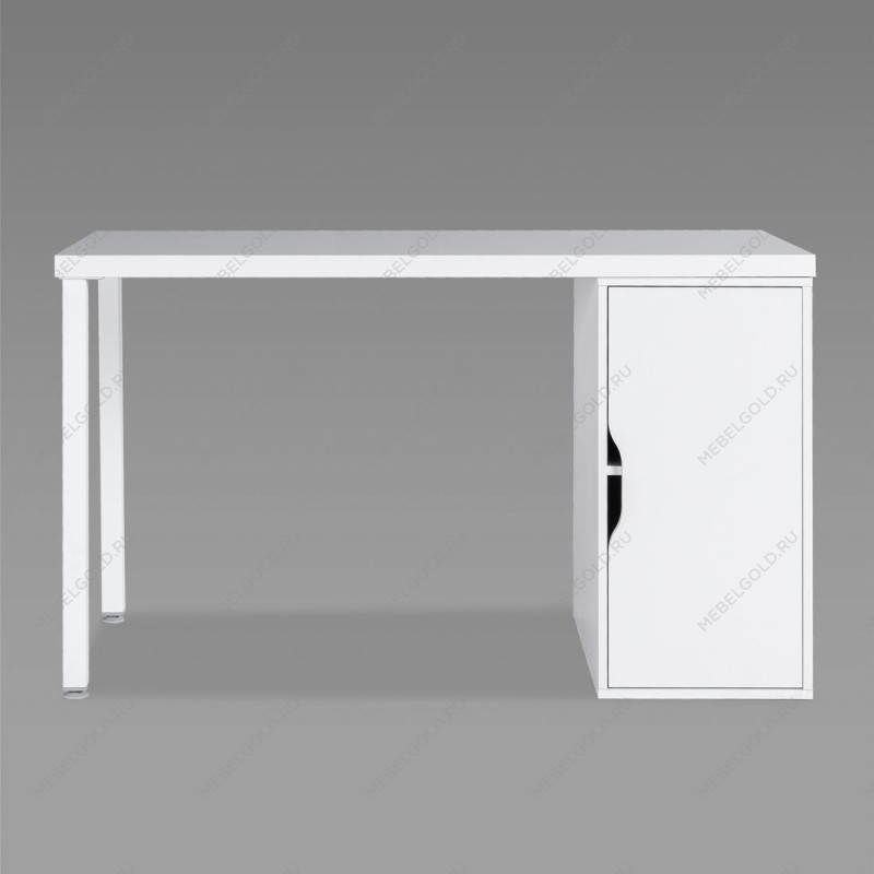 ИНГАР 2/ДВ/T стол письменный 140x75x55, белый | изображение 1