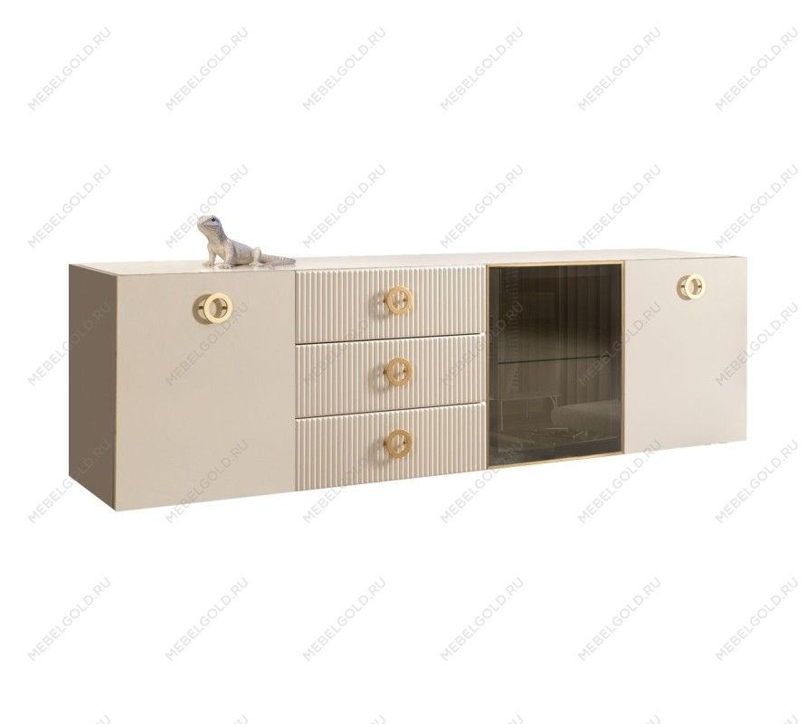 Комод 2.1м Bogemia Fly Fillini (Слоновая кость) (Lakobel/Золото) БМКМ-5[4]