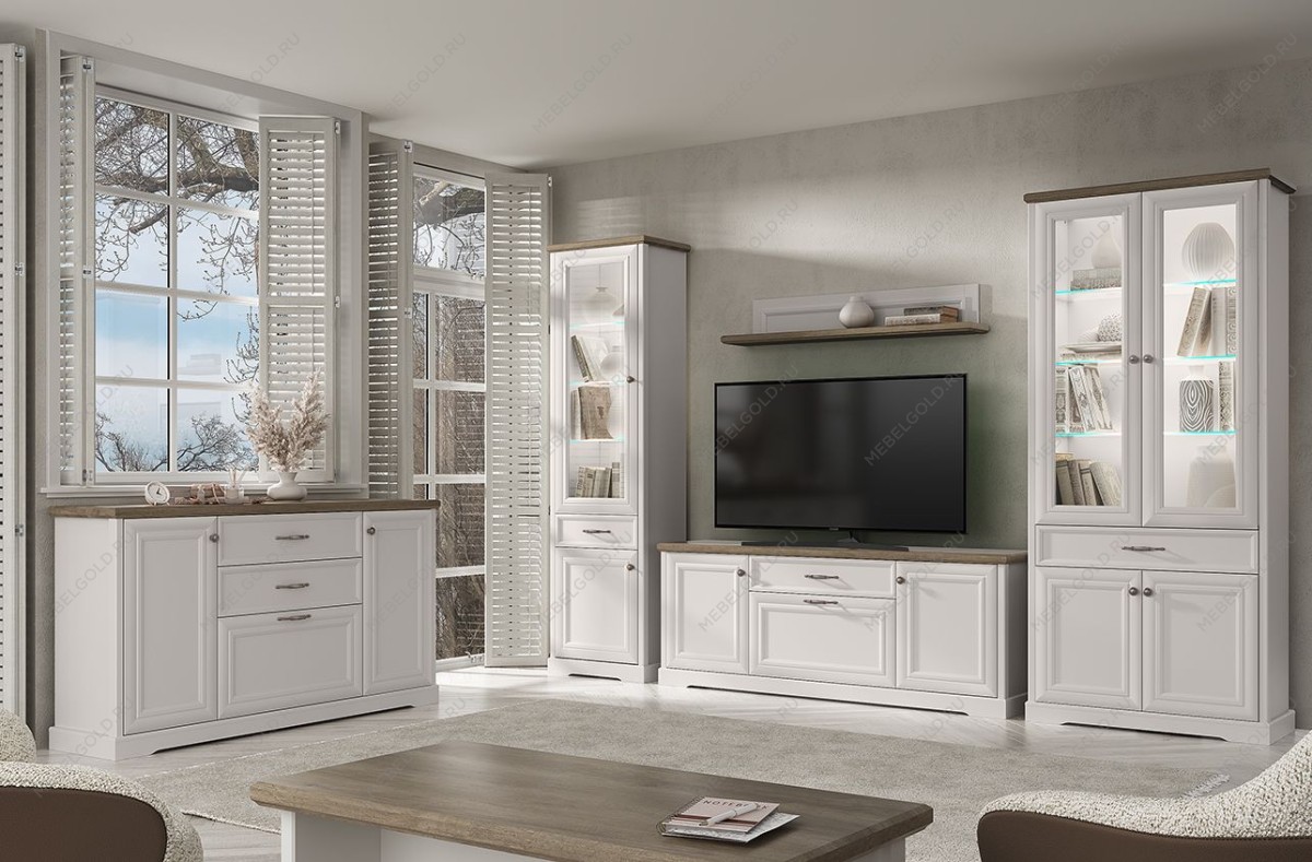 Шкаф с витриной Тоскана 1V1D1S | изображение 5