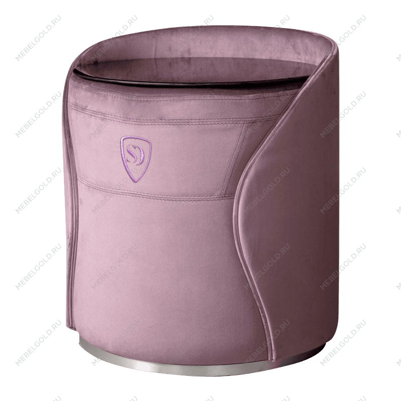 Пуф-тумба Душистая лаванда (бархат) серебро Sweet dreams PS-101