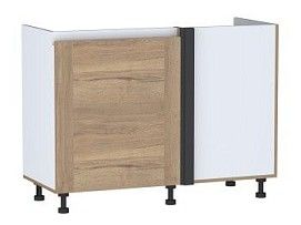 Стол под мойку угловой СМУ-120 левый, Сити (1100*470*820) Дуб Галифакс натуральный, 20842