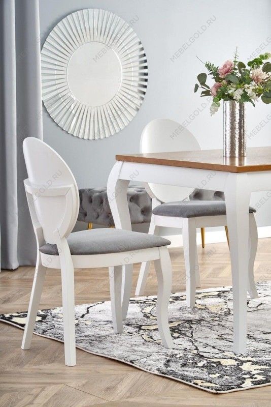 Стул кухонный Halmar VERDI (серый/белый) | изображение 4