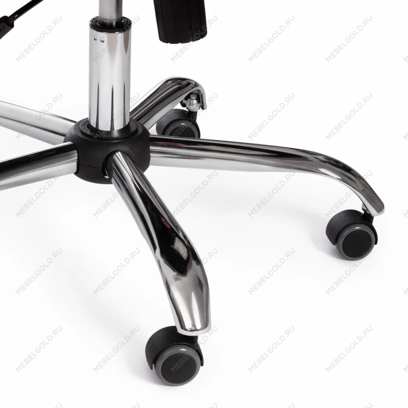 Кресло BERGAMO хром (22), кож/зам, белый, 36-01 | изображение 14