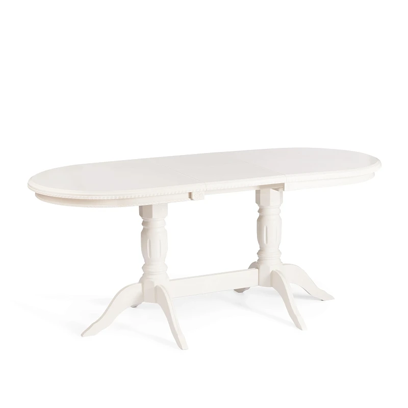 Стол COPPOLA, бук, мдф, 140+40x80x77см, Ivory white | изображение 8