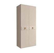 Шкаф 2-х дверный Bogemia Farfalle (Ваниль/Золото) БМШ2/2(Fa)