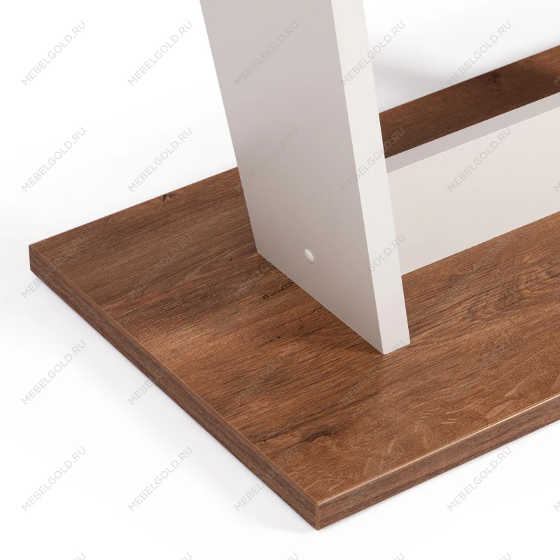 Стол обеденный TIBI нераздвижной, ЛДСП, 68,6 х 110 х 75 см, Дуб Канзас/Пепел | изображение 6