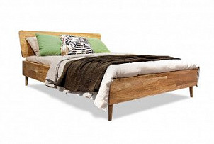 Кровать Ирвинг, без основания, без матраса, (1600x2000), бейц-масло