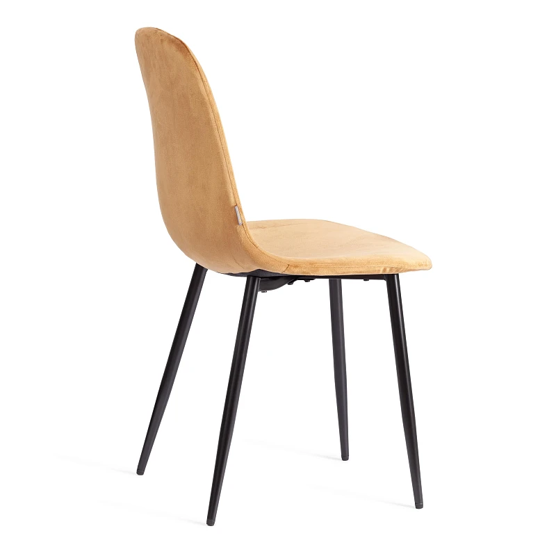 Стул BREEZE (mod. JSC-58), Велюр/металл, 44 х 53 х 86 см, brown (коричневый) HLR12 / черный | изображение 2