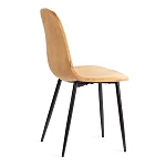 Стул BREEZE (mod. JSC-58), Велюр/металл, 44 х 53 х 86 см, brown (коричневый) HLR12 / черный | изображение 2